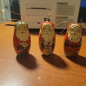 Set of Three Santa Nesting Dolls